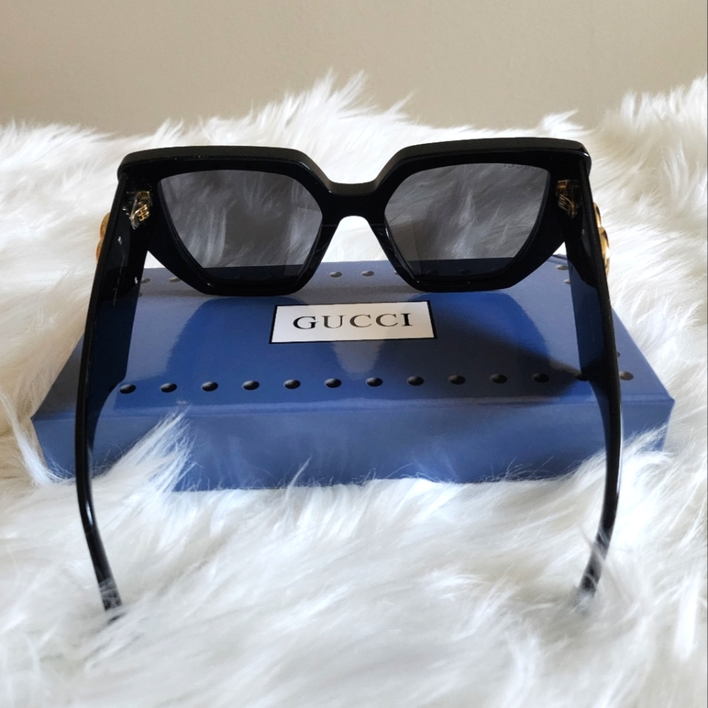 🆕️NEW GUCCI Sunglasses Oversized GG0956s GLASSES Designer Luxury Summer Spring - Picture 9 of 14